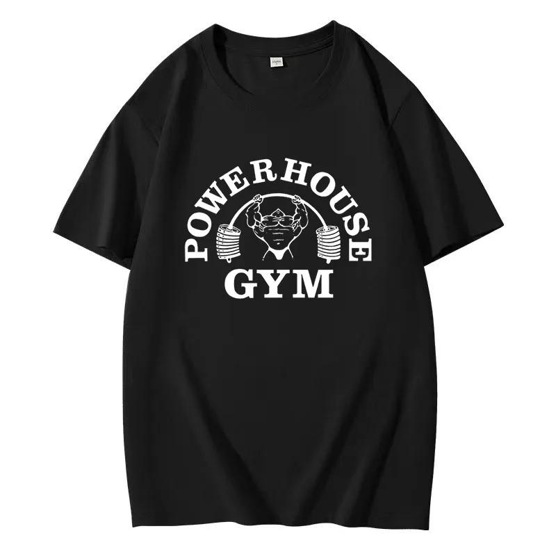 Летние футболки для спортзала, хлопковая женская футболка большого размера, спортивная мужская футболка с графическим принтом, мужская одежда высокого качества