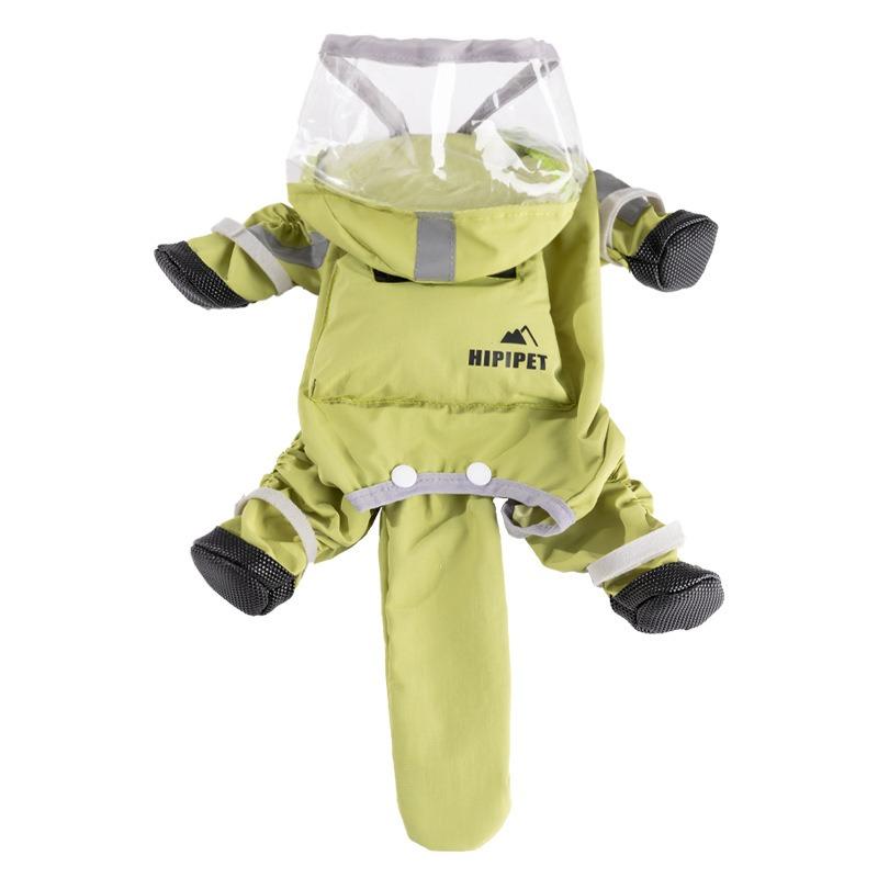 Popular Dog Raincoat Small And Medium-sized Dog Rainy Day Outdoor Clothes Teddy All Inclusive Waterproof Four Legged Clothes