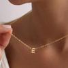 MOMOL Tiny Initial Necklace 18K Gold Plated Small Letter Necklace Personalized Name Necklace for Women