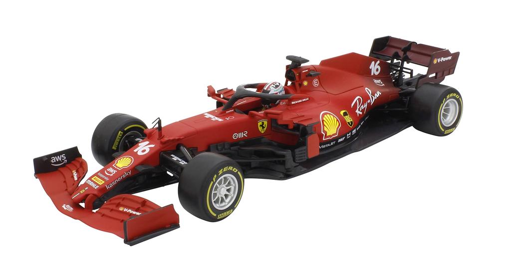 Kyosho Bburago Ferrari SF21 Leclerc Completed Product 1/18 (2021) No.16 C. 18-16809L