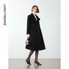 LANZHI Women's Wool Blend Trench Coat