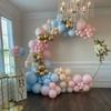 Baby Shower Decorations Macaron White Pink Blue Gold Balloon Arch Kit Wedding Birthday Boy Or Girl Gender Reveal Party