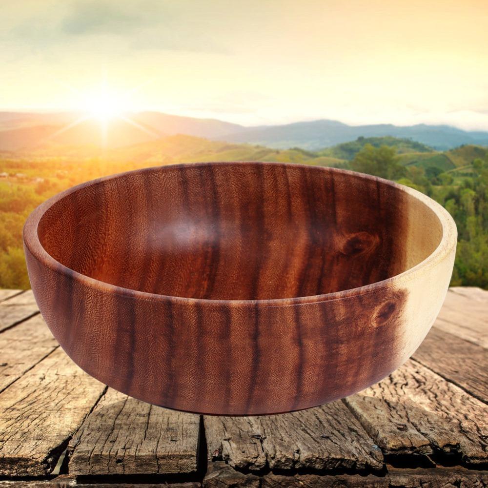 Wooden Rice Bowl Smooth Soup Bowl Lightweight Creative Bowl Daily Home Dining