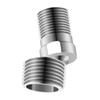 360 Degree Adjustable Angled Bents Base Stainless Steels Shower Tap Adapter Curved Feet for Kitchen and Bathroom