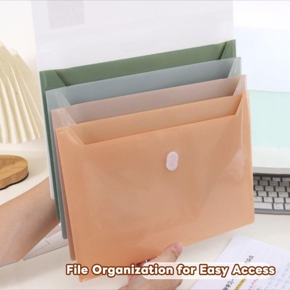 Waterproof Portable Documents Bag 5 Layers Plastic File Organizer Travel
