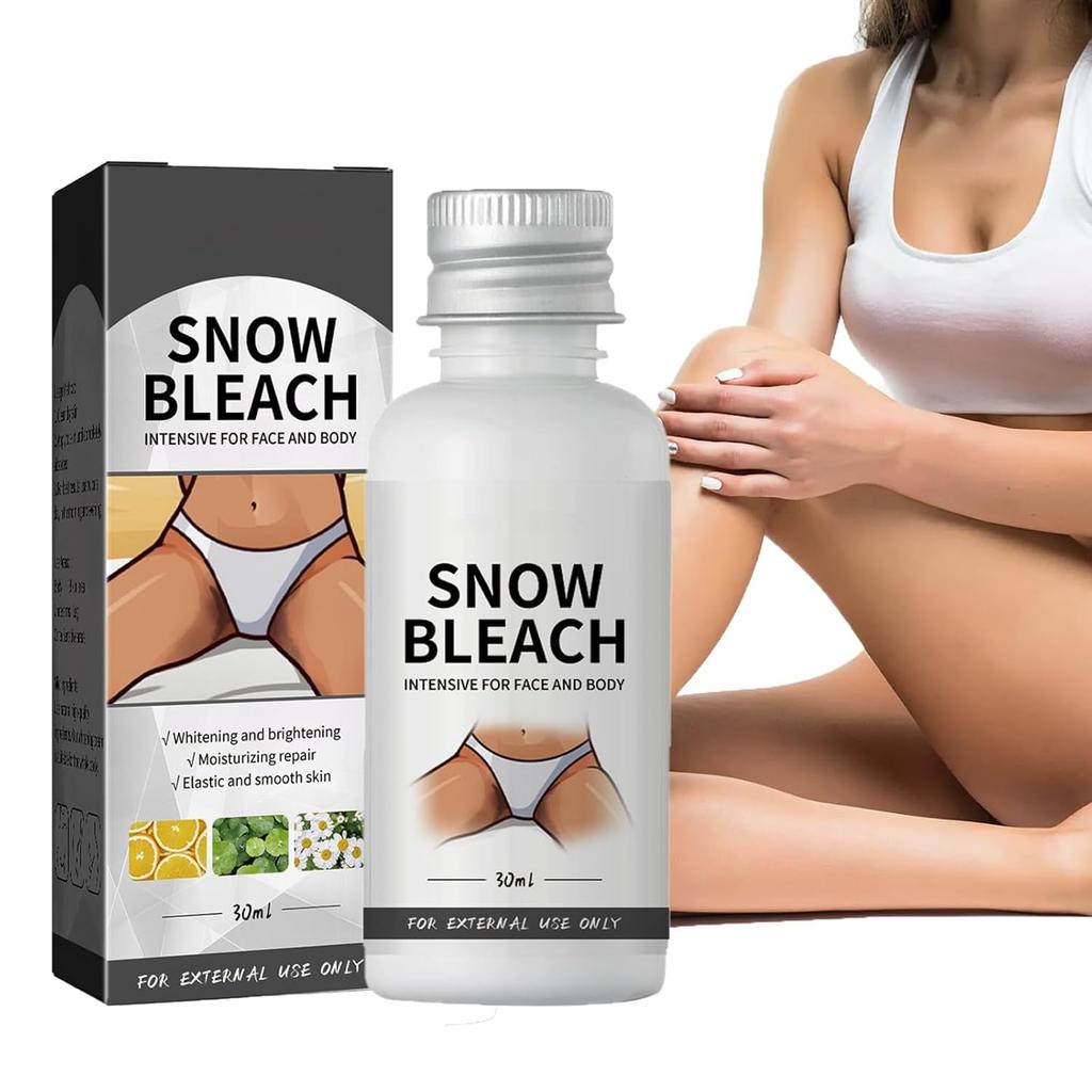 Отбеливающий крем Snow Bleach для интимных зон, подмышек, шеи, локтей и внутренней поверхности бедер - Осветляющий и осветляющий крем для темных участков кожи