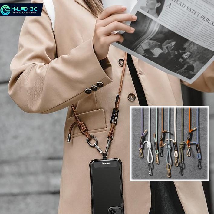 Ремешок для телефона Switcheasy Moblie, универсальный регулируемый нейлоновый ремешок через плечо, ремешок для ожерелья и ремешок на запястье с зажимом для телефона для всех смартфонов