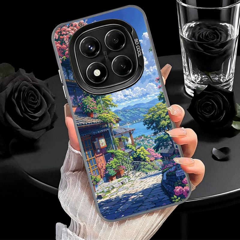 Эстетичный Аниме Пейзаж Мягкий Чехол для Телефона для Samsung Galaxy S24 S25 FE S26 Edge S23 Ultra S22 Plus S21 + Ударопрочный Чехол Задняя Панель Sh