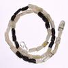 Natural Smoky & Rutile Quartz Gemstone Mix Shape Beads Necklace 17" UB-3390 UB-3390