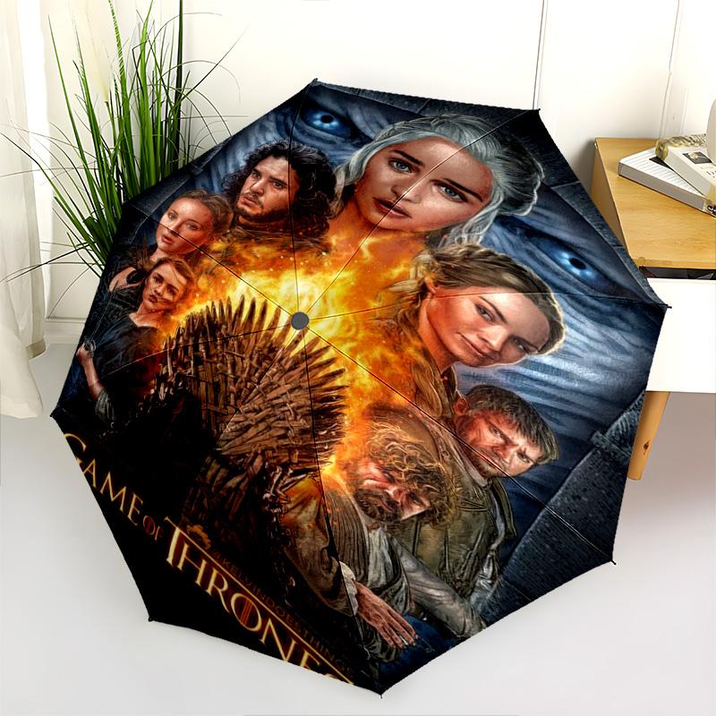 Power Intrigue Westeros Folding umbrella Umbrella Suitable for all seasons light Three folds Sun umbrella