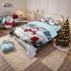 Набор пододеяльников без наполнителя с принтом снеговика «Счастливого Рождества», многоразмерное постельное белье для спальни, праздничное украшение, можно стирать в машине