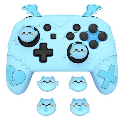 PlayVital Серия Gothic Imp Милый силиконовый защитный чехол для Switch Pro Включает 4 накладки на стики и 2 силиконовых чехла-накладки для контроллера, наклейки,