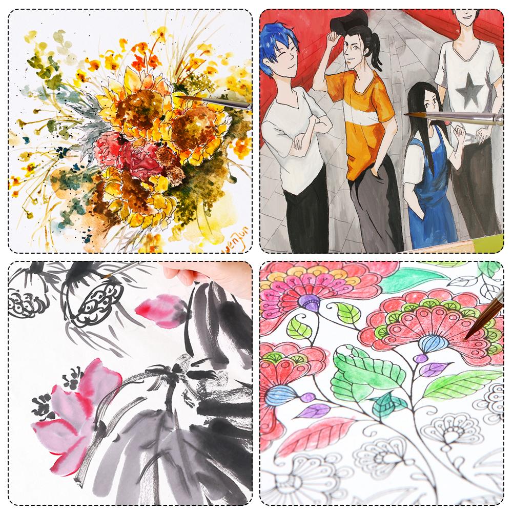 7 шт./компл. профессиональный набор кистей для рисования соболиным волосом, гуашь, масляная кисть, миниатюрные художественные кисти, товары для рукоделия