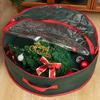 1 шт. Прозрачная водонепроницаемая сумка для хранения рождественского венка, Рождественское украшение, Круглая сумка большой вместимости