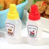 2Pcs Mini Seasoning Sauce Bottle Portable Ketchup Salad Dressing Container