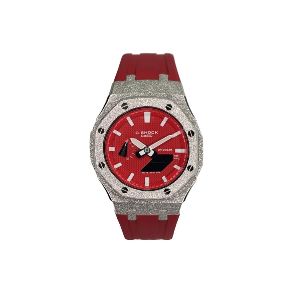 Casio Мужские красные часы GA-2100-4A(Watch3--l)