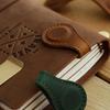 Магнитная закладка из кожи растительного дубления, асимметричный зажим, сильный магнит, держатель для бумаги, прочный аксессуар для блокнота-планера для ежедневного использования