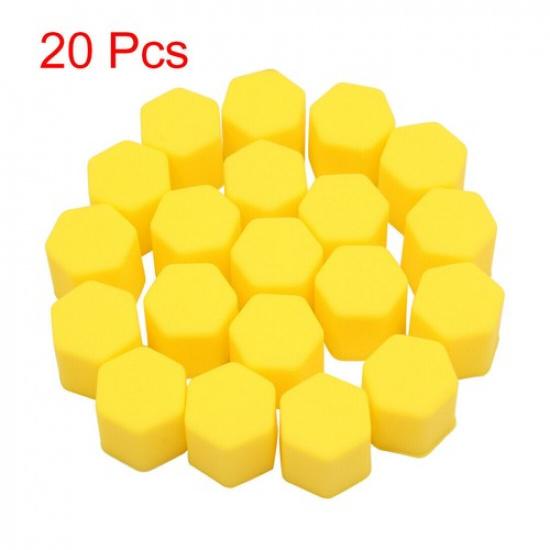 20X 19Mm Silicone Car Wheel Nut Lug Hub Covers Bolt Cap Dust Cover Protector