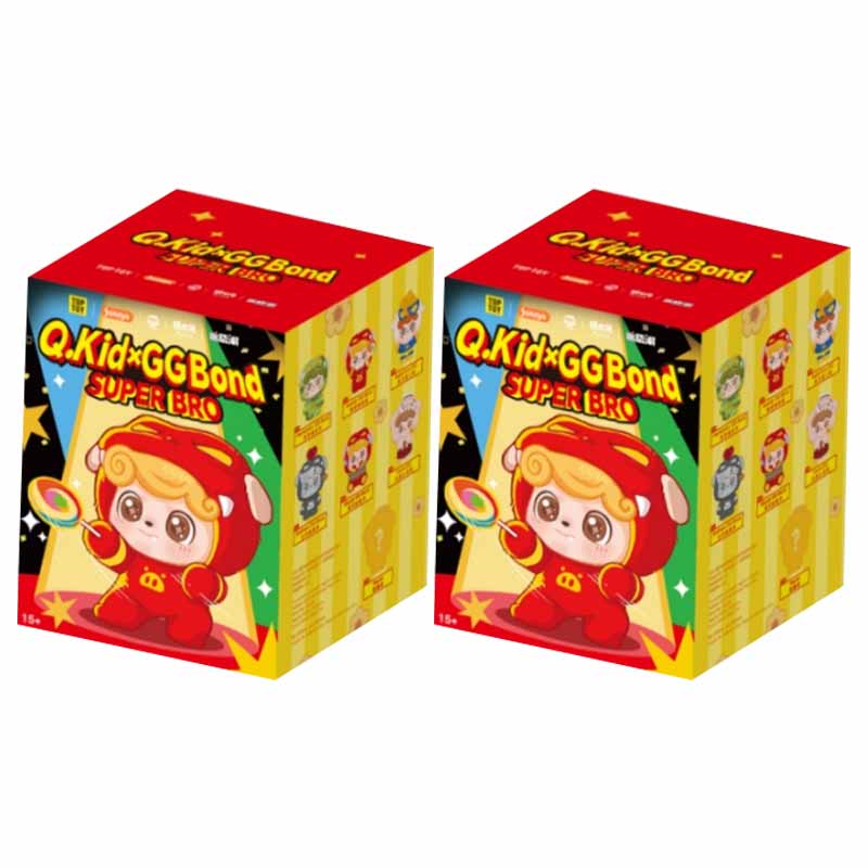Милый Jotoys Q Kid X GG Bond Серия Super Bro Орнамент-сюрприз Животное Персонаж Кукла Брелок для рюкзака Игрушки Таинственная коробка Подарки
