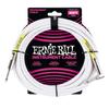 Ernie Ball 6047 Musical Instrument Shield Cable 20 Feet INSTRUMENT CABLE White [Genuine Product] 6.09m