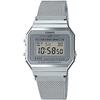 CASIO Цифровые часы Серия Vintage A700WM-7A Серебристый Металлический сетчатый ремешок Унисекс Международная модель [Параллельный импорт]