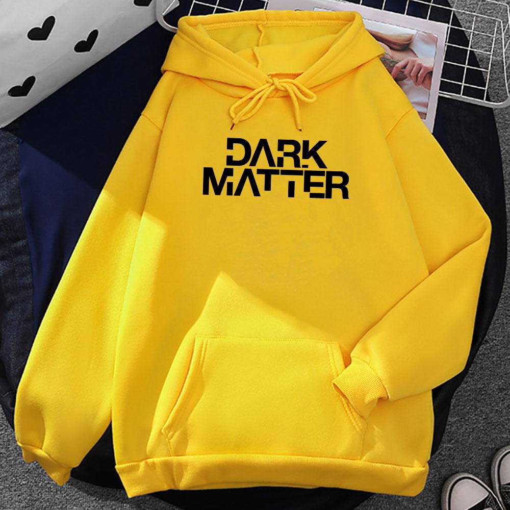 Мужская одежда Худи с графикой «Темная материя» Ropa Hombre Sudaderas Зима Осень Толстовки с капюшоном Пуловеры Уличная одежда Принт Сериал Топ
