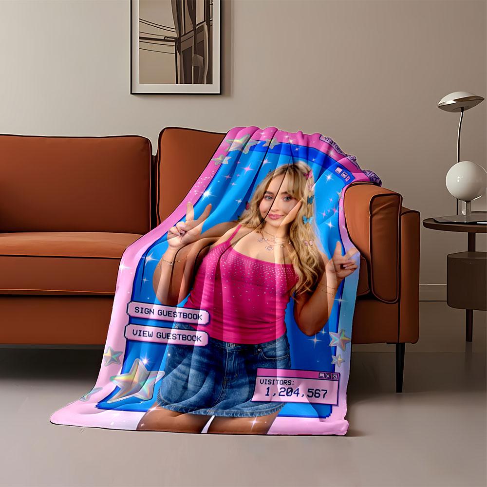 Retro Butterfly Star Design Blanket for all seasons blanket lunch break throw gift