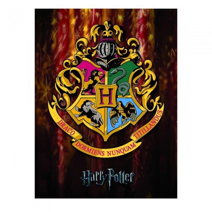 HARRY POTTER Печать на холсте с гербом Хогвартса в рамке