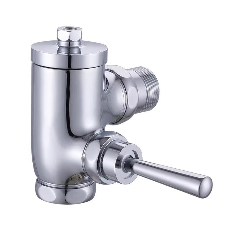 Lindong Copper Foot Pedal Corner Squat Toilet Flush Valve