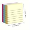 400 Pages Sticky Notes Set Portable Lined Adhesive Memo Pads for Note Taking Office Home and School Use Paper Material