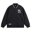 Li Ning Basketball Series Bad Five Letter Single Button Comfortable Breathable Versatile Fleece Loose Baseball Jacket Men Jackets Black AFDU307-1