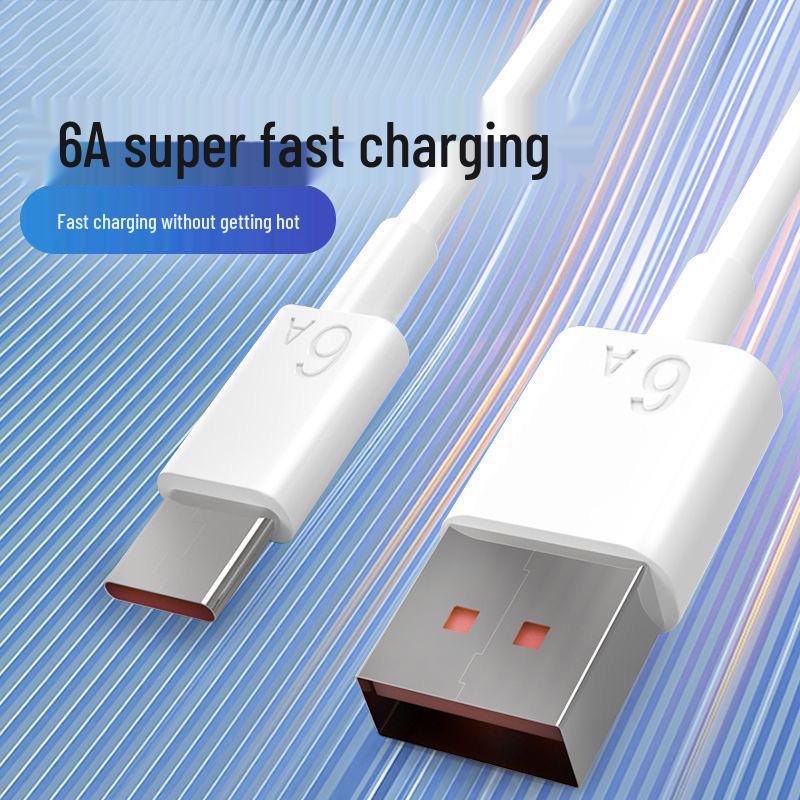 Кабель USB-C 120 Вт с RGB-подсветкой и быстрой зарядкой, совместимый с Apple 16, ноутбуками Huawei, автомобильными зарядными устройствами.