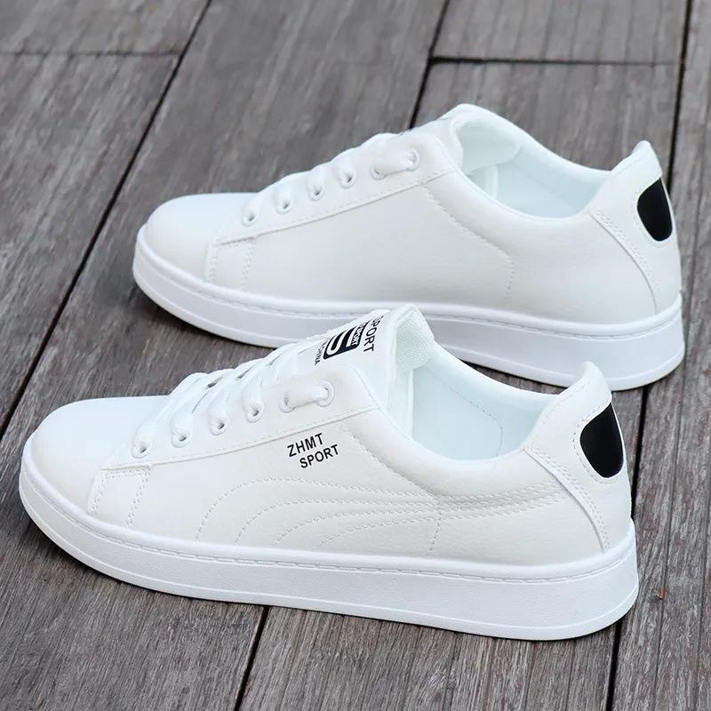 Men's Shoes 2025 Spring Waterproof Little White Shoes Korean Version of Sports and Leisure Shoes Korean Version of Trendy Versatile Non-slip Board Sh