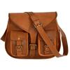 Women's Goat Leather Vintage Brown Travel Genuine Shoulder Bag