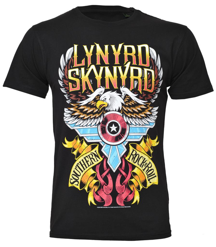 Футболка Lynyrd Skynyrd Южный Рок-н-Ролл Черная Новая Официальная