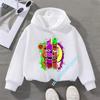 Cartoon Print Autumn/Winter Long-Sleeve Children's Hooded Shirt Five Nights At Freddy's Kids Boys' Sportswear Girls' Casual Top