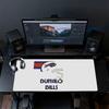 Bills Mouse Pad, Large Gaming Desk Mat, Non-slip XXL Mousepad for Laptop & Tablet, Mini PC Playmat with Stitched Edges