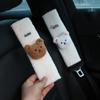 Car Seat Belt Shoulder Protector Car Interior Seat Belt Protector Plush Cute Cartoon  Car Accessories Interior Little Bear Doll