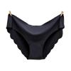One-piece Seamless Ice Silk Panties Low Waist Briefs Sexy Simple Women's Underwear