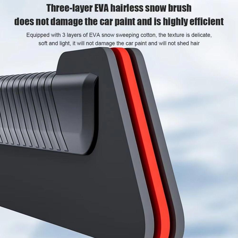 3 in 1 Extendable Ice Scraper Portable Snow Removal Brush  for Front Windshield