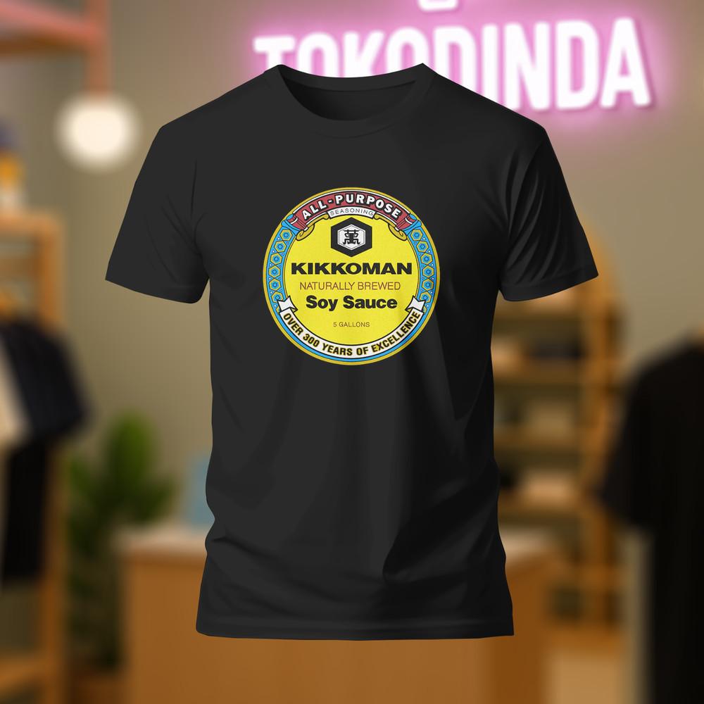Футболка с логотипом KIKKOMAN SOY SAUCE, смешная, сделано в США, S-5XL, унисекс