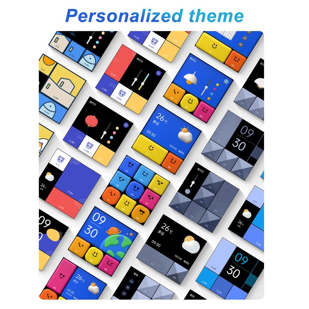 Умный переключатель Aqara S1E с сенсорным управлением, 4-дюймовый светодиодный таймер, календарь, статистика мощности, настройка сцены