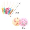 50PCS Cocktail Umbrella Sticks Decorative Toothpicks Cupcake Fruit Dessert Buffet Cocktail Parasols Drinks Picks Party Tableware