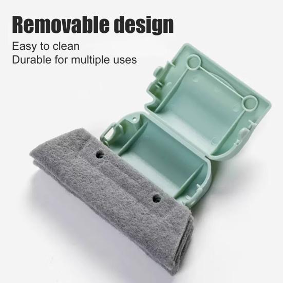 Набор щеток для чистки оконных направляющих Yousheng Ручные щетки для чистки оконных пазов Двусторонняя конструкция Сменная губка для чистки