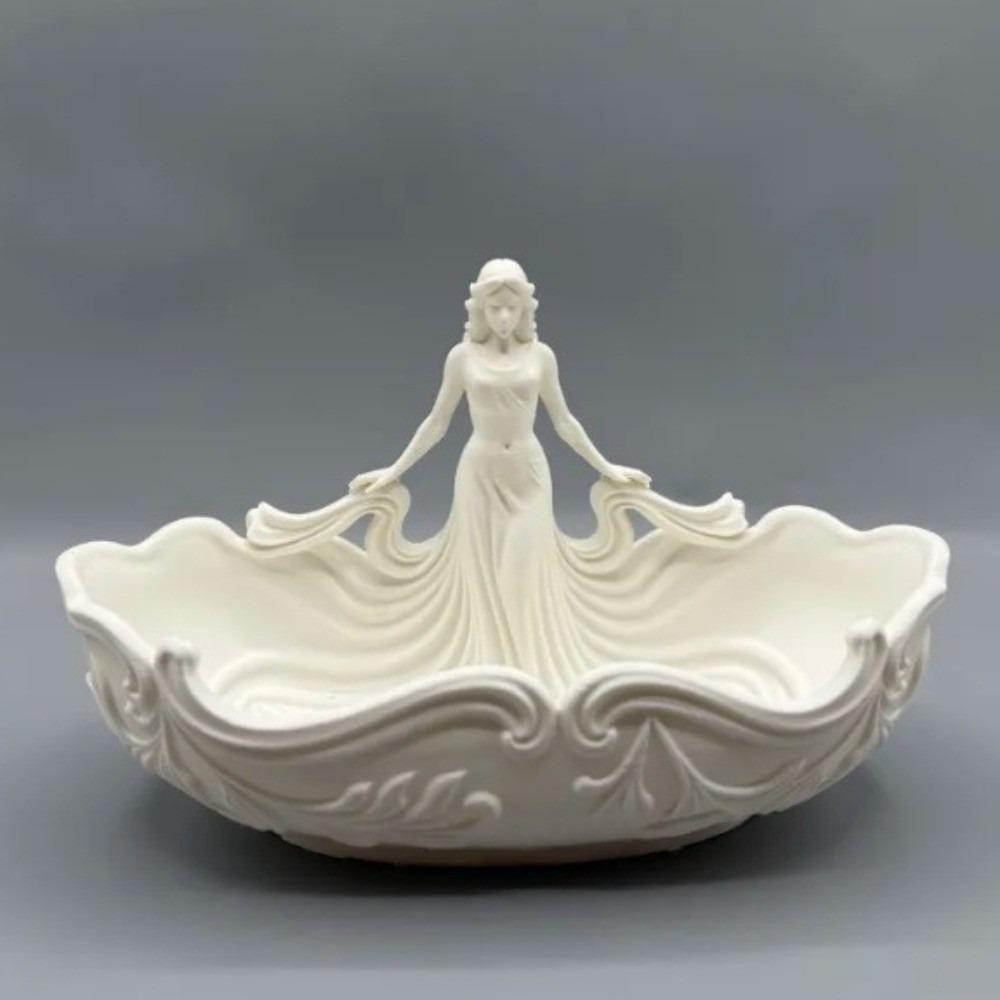 Perfect Elegant Jewelry Storage Tray Simple Statue-Shaped Decorative Storage Tray Home Desktop Tray Home Desktop