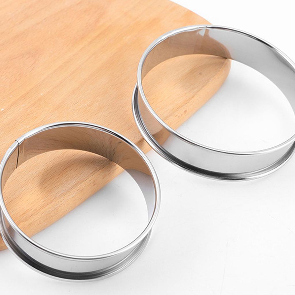 Unique Muffins Pastries Baking Rings Home Chef's Cake Baking Mould Functional Stainless Steel Baking and Tart Rings