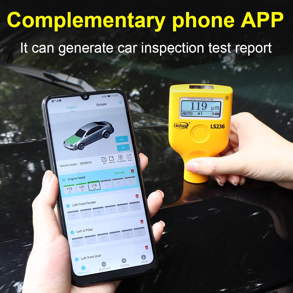 Portable Coating Thickness Gauge Dual Screen Car Paint Checker Meter Car Tester Paint Film Coating Thickness Gauge