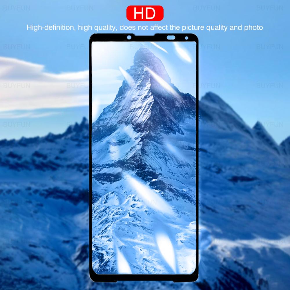 1 шт. Для Sony Xperia 1 5 10 II III IV V VI VII Стекло Полное покрытие Защитная пленка для экрана Закаленное стекло