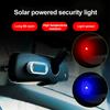 LED Car Fake Security Light Solar Powered Alarm Light Simulated Dummy Alarm Wireless Warning Anti-Theft Caution Flashing Lamp