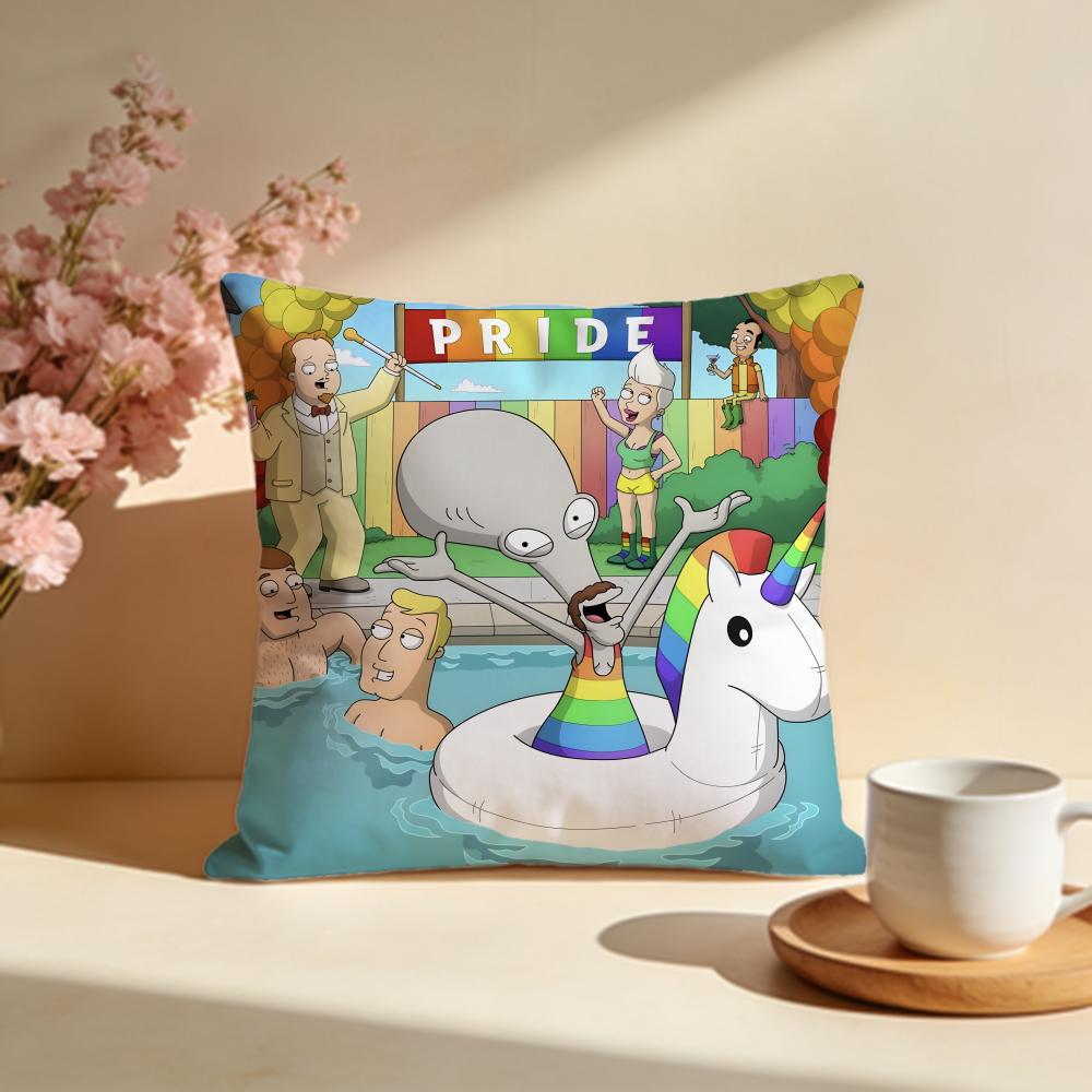Fashion AAmerican Dadful Cushion Cover Stylish Washable Pillow Cover Ideal for Couch Bedroom Car Decoration